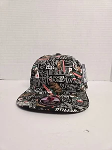California Republic Pit Bull Snapback Cap Mütze volle Grafik neu mit Etikett - Bild 1 von 7