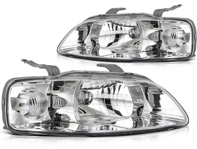 Headlight For 2004-2007 Chevy Aveo 2006-2008 Aveo5 Hatchback Pair Chrome Housing Foto 1 de 4