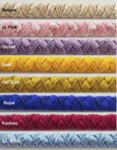 Stretch elastisch geflochtene Nähkordel Trimmen - 10 durchgehende Yards - viele Farben! - Bild 1 von 29