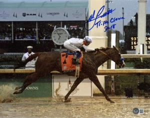 MIKE SMITH SIGNED AUTOGRAPHED 11x14 PHOTO +TRIPLE CROWN 2018 JUSTIFY BECKETT BAS - Picture 1 of 3