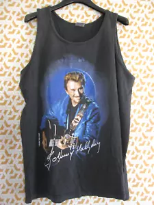 Tee Shirt Johnny Hallyday 2003 Vintage vintage sans manche Shirt jersey - XL - Imagen 1 de 7