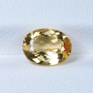 2.38 ct BEST GRADE LUSTER YELLOW / NATURAL IMPERIAL TOPAZ - Oval Gems Video !! - Picture 1 of 2