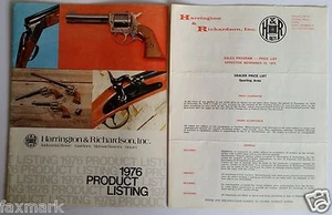 "Harrington & Richardson, Inc." 1976 Product Listing & Dealer Price List... - Picture 1 of 7