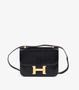 Hermès Indigo Lizard Leather Vintage Constance 23 - Picture 1 of 9