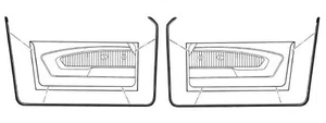Mustang Door Weatherstrip 1967 mejor par EE. UU. - Imagen 1 de 1