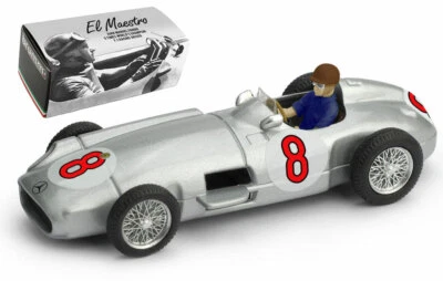 Brumm R072-CH Mercedes W196 1955 - Juan Manuel Fangio World Champion 1/43 Scale - Image 1 of 4