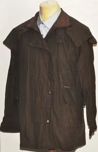 VINTAGE MEN'S WAX  DRIZA-BONE SHORT COAT EXTRA SMALL BROWN - Picture 1 of 5