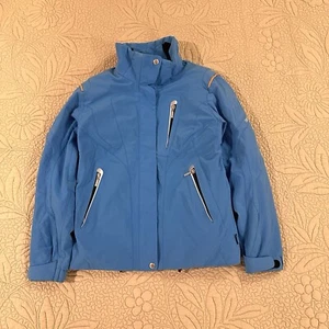 DESCENTE Ion-Bodies Women’s Weatherproof Ski Jacket. Light Blue, Size Large. VGC - Picture 1 of 11