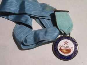 Sociedad de Investigación Masónica de Maryland 1990 Ex Presidente Medalla Joya swm3 - Imagen 1 de 2