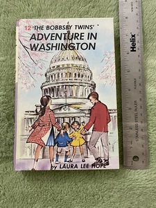 BOBBSEY TWINS ADVENTURE IN WASHINGTON #12 Vintage Hardcover Book Laura Lee Hope - Picture 1 of 7