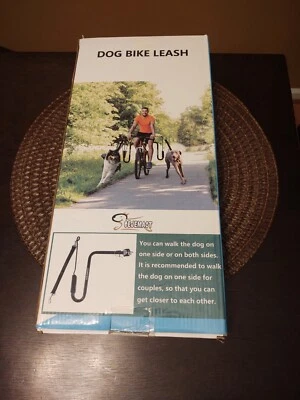 Ejercitador para perros - Correa de bicicleta para perros manos libres pesada - Resorte resistente Foto 1 de 4