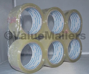 36 Rolls Quality Packaging 2 mil Box Carton Sealing Tape 2x55 Yards  2" x 165' - Picture 1 of 1