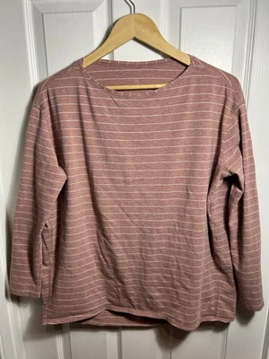 Lululemon Sz ?? 6? Back In Action Top Stripe White Black Long Sleeve - Image 1 of 4