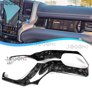 RHO Forged Carbon For Dodge Ram 1500 2025 Center Console Screen Side Strip Panel - Foto 1 di 12