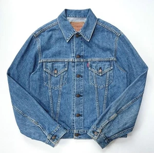 Vintage Levi's 71557 Denim Jacket 42 XL BIG E Trucker Japan Indigo Rare - Picture 1 of 10