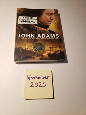 NEW John Adams 3-Disc Box Set 2008 HBO Films DVD Paul Giamatti Sealed - Image 1 of 4