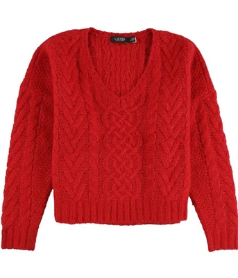 Suéter Pullover Ralph Lauren Mujer Mezcla Lana, Rojo, Grande Foto 1 de 2