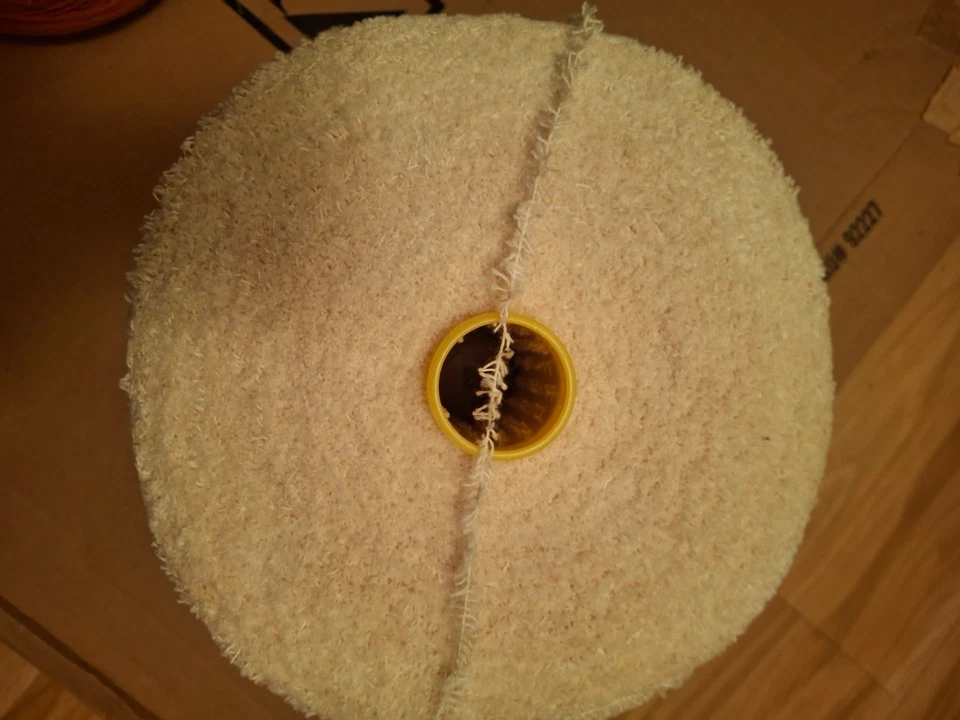 COTTON EYELASH YARN NATURAL 800 ypp FANCY TYPE YARN - Image 1 of 1