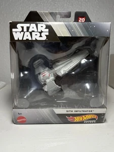 NEW Mattel HMH97 Hot Wheels Star Wars Starship Select SITH INFILTRATOR #20 New - Picture 1 of 4