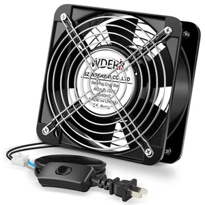 Big Airflow Axial 110V 120V AC 150mm x 50mm Metal Fan for DIY Greenhouse, Rv ... - Afbeelding 1 van 7