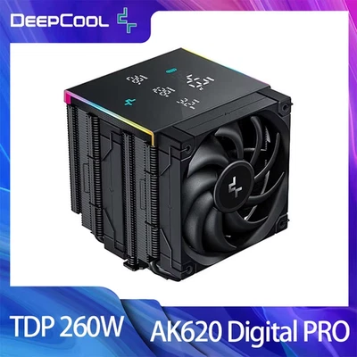 Deepcool AK620 Digital PRO CPU Cooler 6 Heat Pipes TDP 260W CPU Air Cooler For L - Image 1 of 4