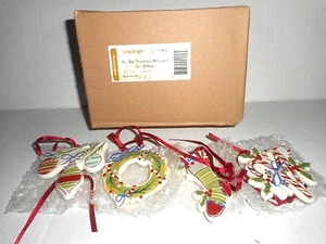 NEU LONGABERGER ALLES DRAN ORNAMENT 4er SET - Bild 1 von 2