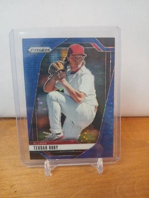 2025 Panini Prizm Tekoah Roby Blue Pulsar Prizm  /75 #143 - Cardinals - Image 1 of 2