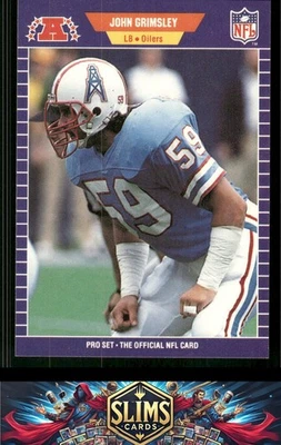 1989 Pro Set #144 John Grimsley - Image 1 of 2