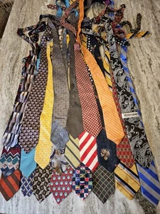 Lot 24 Neckties Mix Brand Names Get What You See. 1 NWT STACEY ADAMS TIE.  VTG - Picture 1 of 13