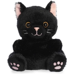 Aurora® Palm Pals™ Twilight Black Cat™ 5 Inch Stuffed Animal Toy - Picture 1 of 4