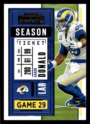 Aaron Donald 2020 Panini Contenders #53 Los Angeles Rams - Image 1 of 2