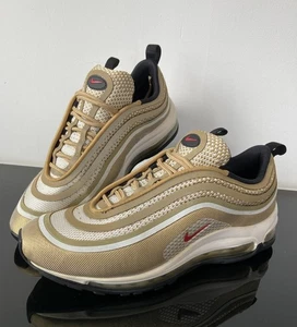 Nike Air Max 97 Ultra 17 2017 Metallic Gold Varsity Red Größe UK 6 Sehr Guter Zustand - Bild 1 von 16