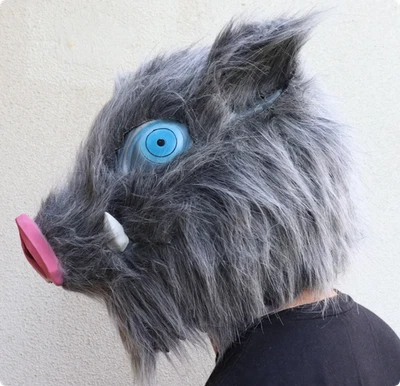 Anime Demon Slayer Kimetsu no Yaiba Hashibira Inosuke Cosplay Mask