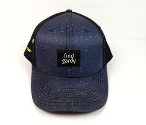 Stele Find Gardy Adult One Size Blue Black Adjustable Snapback Trucker Cap Hat - Picture 1 of 9