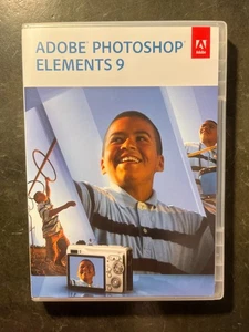 Adobe Photoshop Elements 9 (Win/Mac) 2-Discs, w/Serial Number - Picture 1 of 7