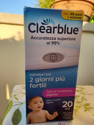 Test ovulazione clearblue 2 giorni più fertili. Portastick + 20 test + 10 test  - Immagine 1 di 4