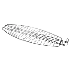 Foldable Stainless Steel Fish Grill Basket Outdoor BBQ Rack Camping Accessory - Picture 1 of 12