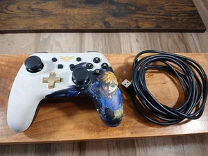 Nintendo Switch PowerA Legend Of Zelda Breath Of The Wild Controller W Cable - Picture 1 of 14
