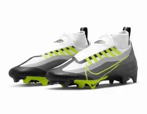 Nike Vapor Edge Pro 360 DQ3670-071 Football Cleats Black Neon Volt Grey Men's 12 - Picture 1 of 5