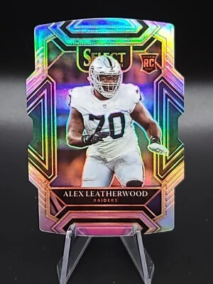 2021 Select Football Silver Die Cut Rookie Alex Leatherwood Vegas Raiders - Image 1 of 2