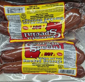 Georgia Special Hot Smoked Sausage 24 Oz (2 Pack) - Picture 1 of 1
