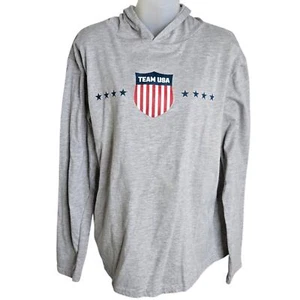 Sudadera con capucha para mujer Team USA XXL Comité Olímpico de Estados Unidos gris ropa deportiva - Imagen 1 de 6