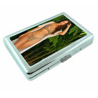 Norwegian Pin Up Girls D14 Silver Metal Cigarette Case RFID Protection Wallet