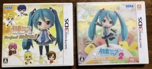 Nintendo 3DS Hatsune Miku Project mirai 1 & 2 set Japón - Imagen 1 de 2
