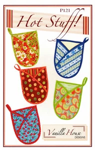 PATRÓN SOPORTE OLLA HOT STUFF POTHOLDER ~ Diseños de casa de vainilla ~ Talla única para todos - Imagen 1 de 2