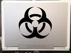 Bio Hazardous Symbol decal on car truck Laptop MAC decal sticker 6" Black