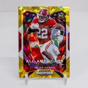 2021 Prizm Draft Picks Najee Harris Orange Cracked Ice All Americans RC Steelers - Picture 1 of 2