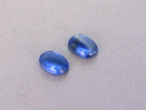 SHOLA Echt 1,55 Ct Natürlicher Blau Kyanit / Disthen Top Luster Paar aus Nepal - Bild 1 von 2