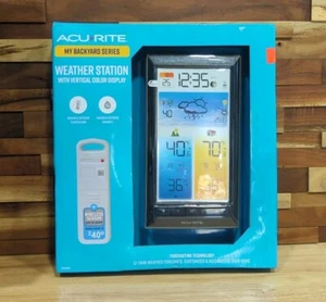 AcuRite Vertical Color Weather Station Forecaster with Temperature Humidity - Picture 1 of 4
