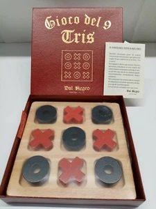 GIOCO DEL TRIS IN SCATOLA LUSSO DAL NEGRO ORIGINALE - Foto 1 di 2
